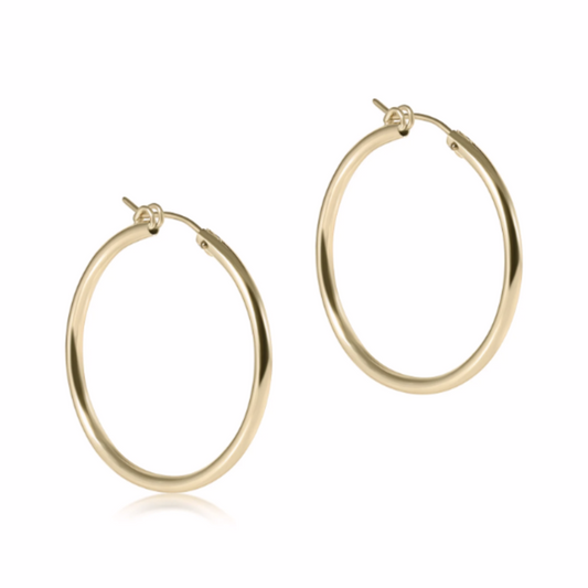 enewton Round Gold 2" Hoop, Smooth