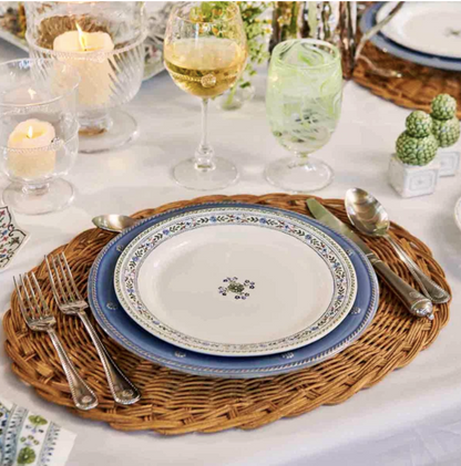 Juliska Villa Seville Chambray Salad/Dessert Plate