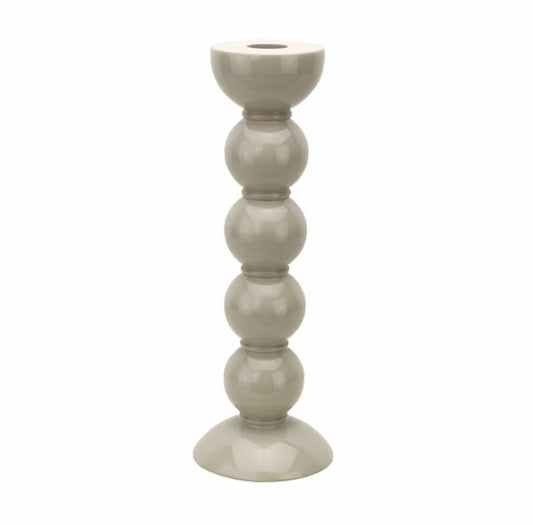 TALL (24cm) Cappuccino Bobbin Candlestick