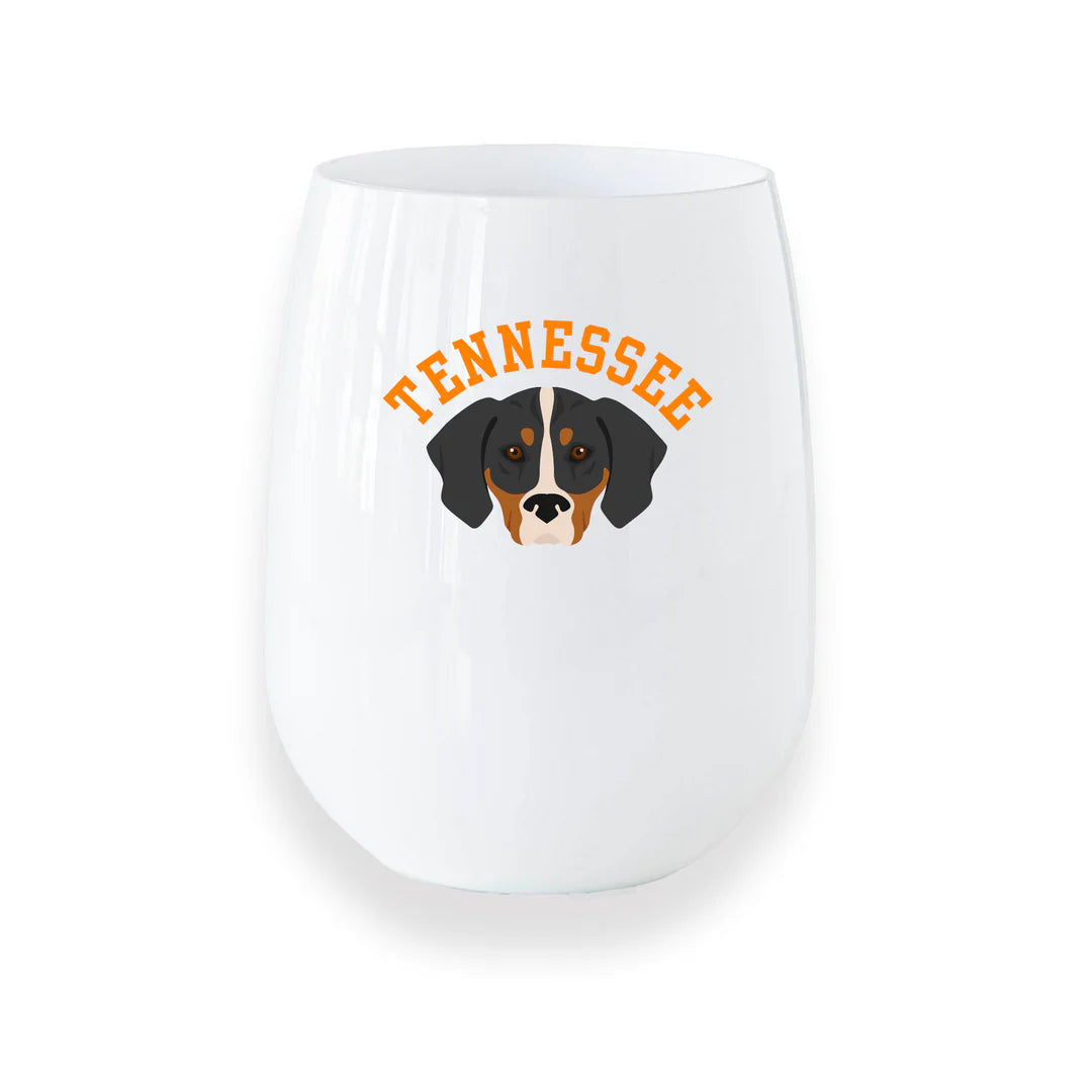 Tennessee Pup Acrylic Stemless Wine Glass