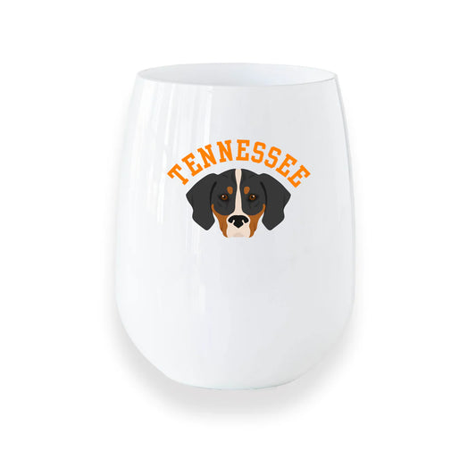 Tennessee Pup Acrylic Stemless Wine Glass