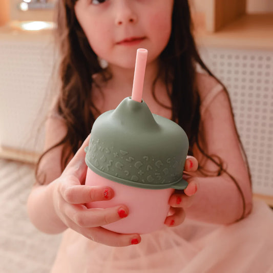We Might Be Tiny Sippie Lid + Mini Straw Sage