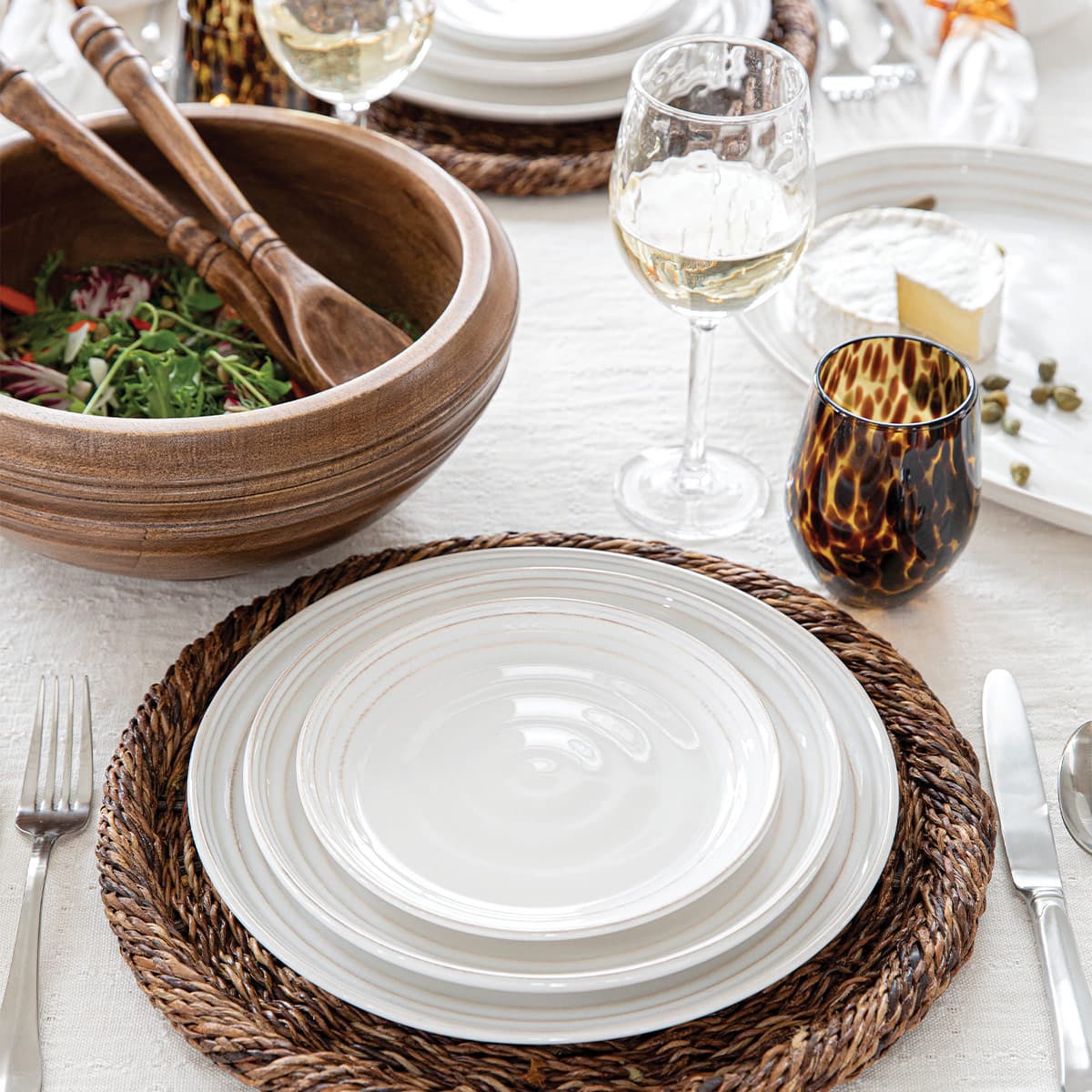 Juliska Bilbao Wood Salad Servers