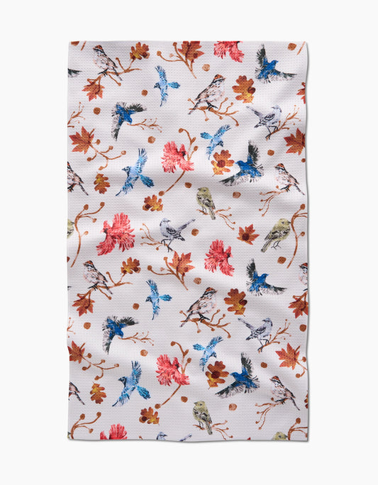 Autumnal Bird Skies Tea Towel