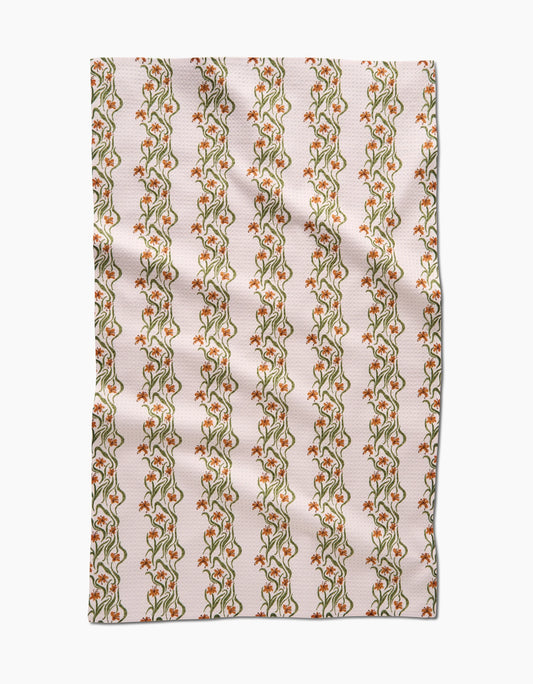 Floral Fall Tea Towel