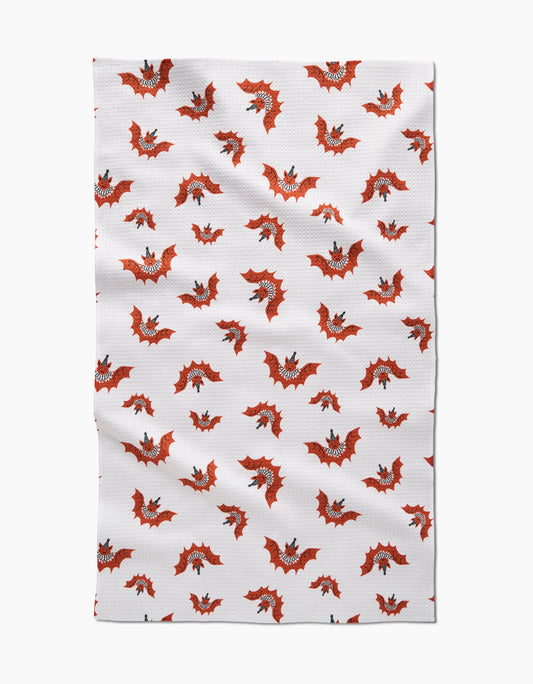 Happy Hallobats Tea Towel, Geometry