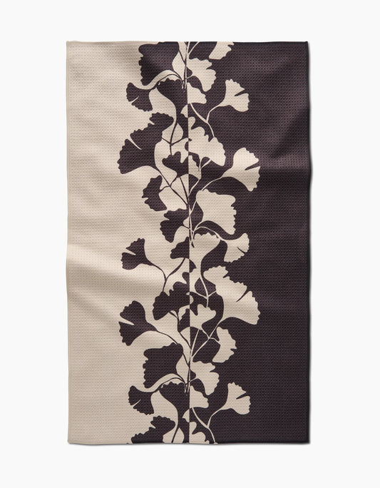 Midnight Ginkgo Tea Towel