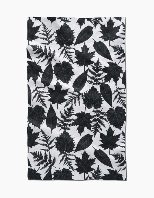 Spooky Leaves Tea Towel, Geometry