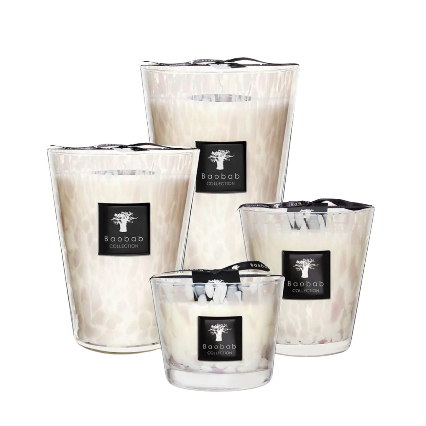 Pearls White Scented Candle | Baobab Collection