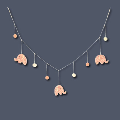 Fiona Walker Pink Print Elephant Garland