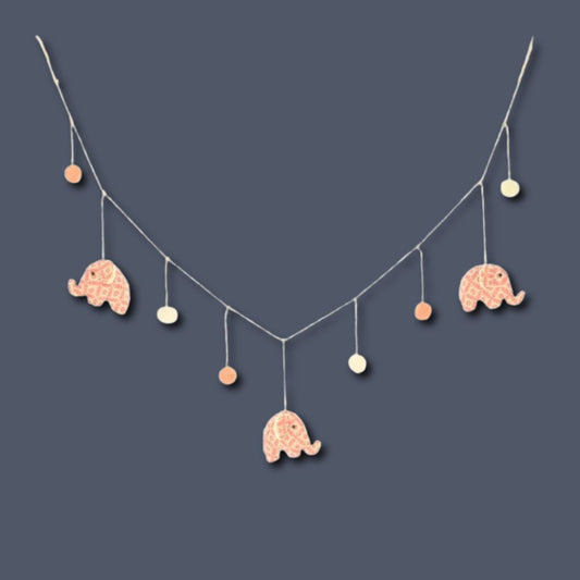 Fiona Walker Pink Print Elephant Garland