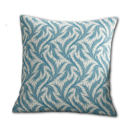 Coral French Blue 22x22" Pillow
