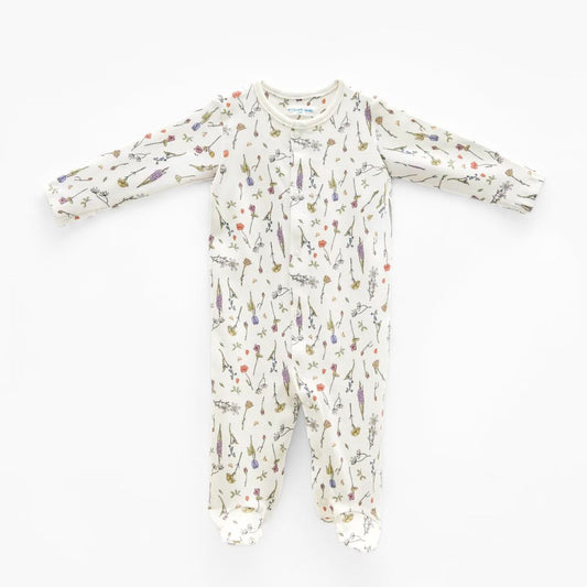 Baby Footed Onesie in Spring | Atelier Babbi