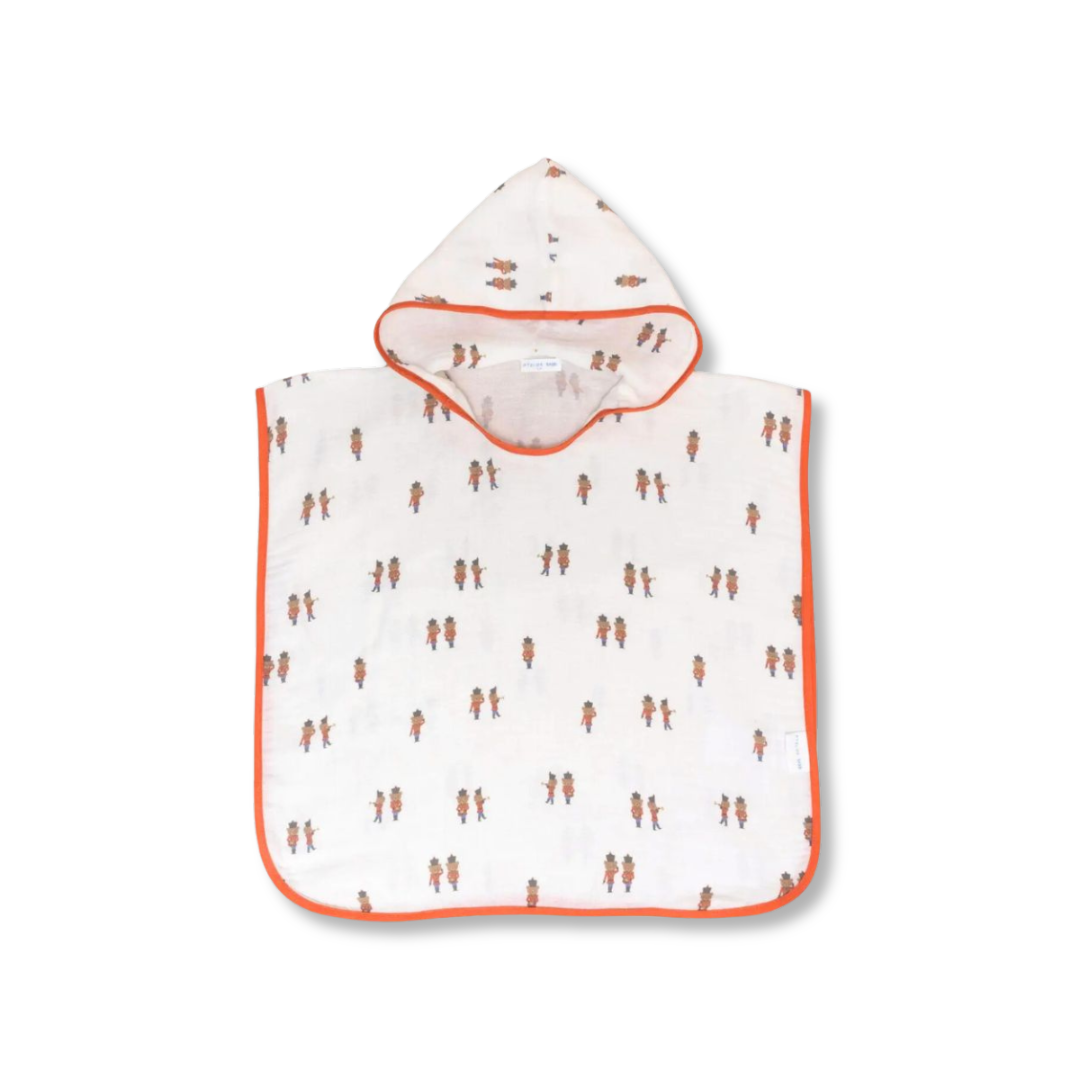 Muslin Poncho in Tin Soldier | Atelier Babbi