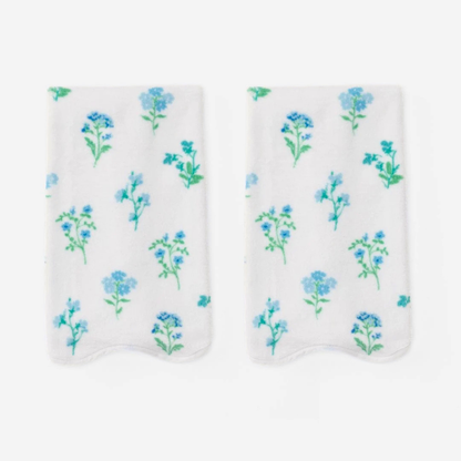 Pair of Scalloped Hand Towels in Frances Floral