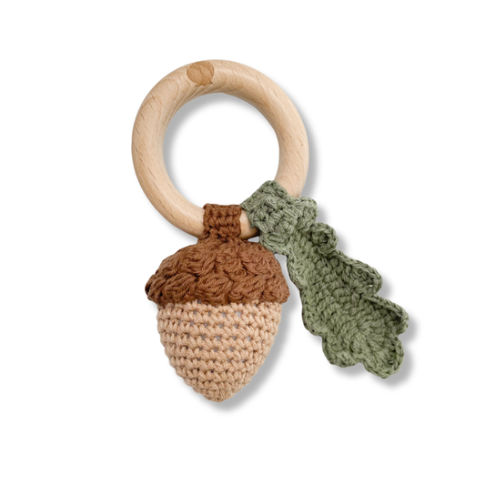 Acorn Rattle Teether