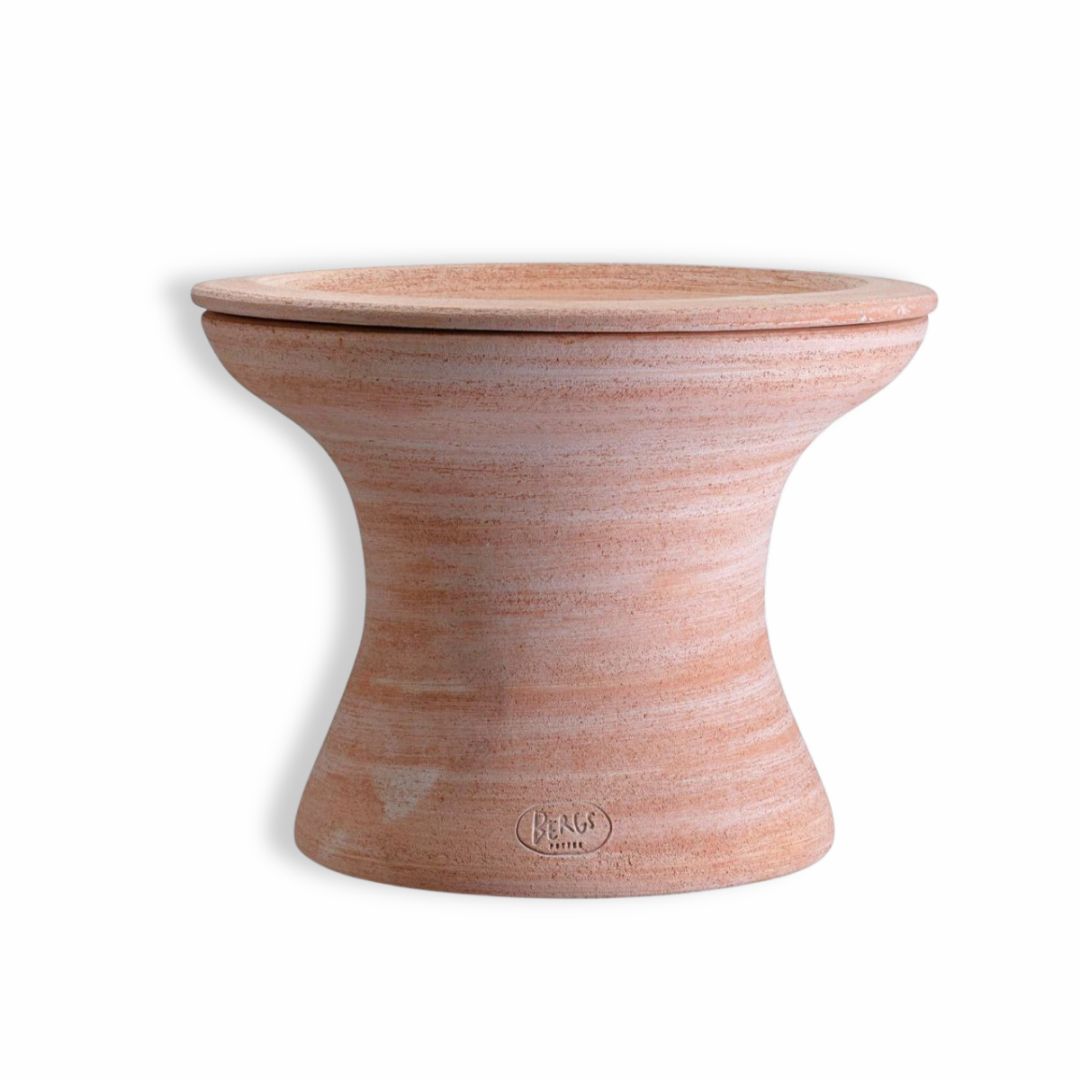 Berg's Potter Raw Rosa Celeste Pedestal Pot