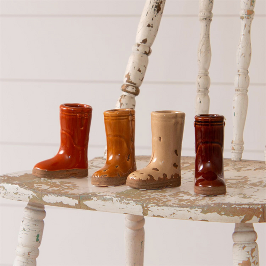 Ceramic Boot Mini Vase (4 colors available)