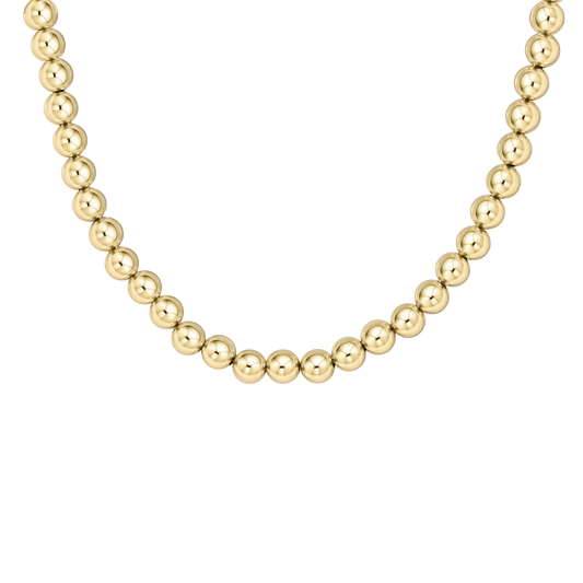 enewton 17" Choker Beaded Classic Gold 8mm