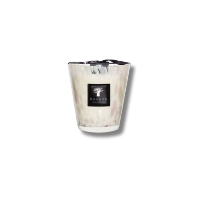 Pearls White Scented Candle | Baobab Collection