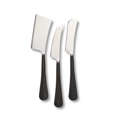 Simon Pearce Woodbury Cheese Knife Set, Gift Boxed