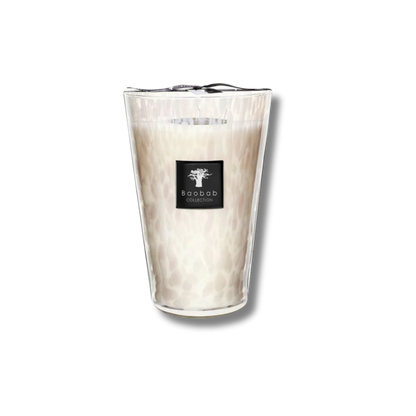 Pearls White Scented Candle | Baobab Collection