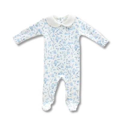 Baby Footed Onesie, Toile de Jouy | Atelier Babbi