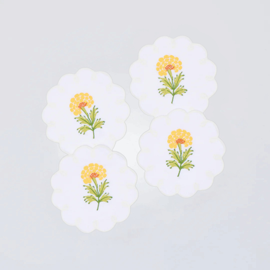 Marigold Cocktail Napkins (Set of 4)