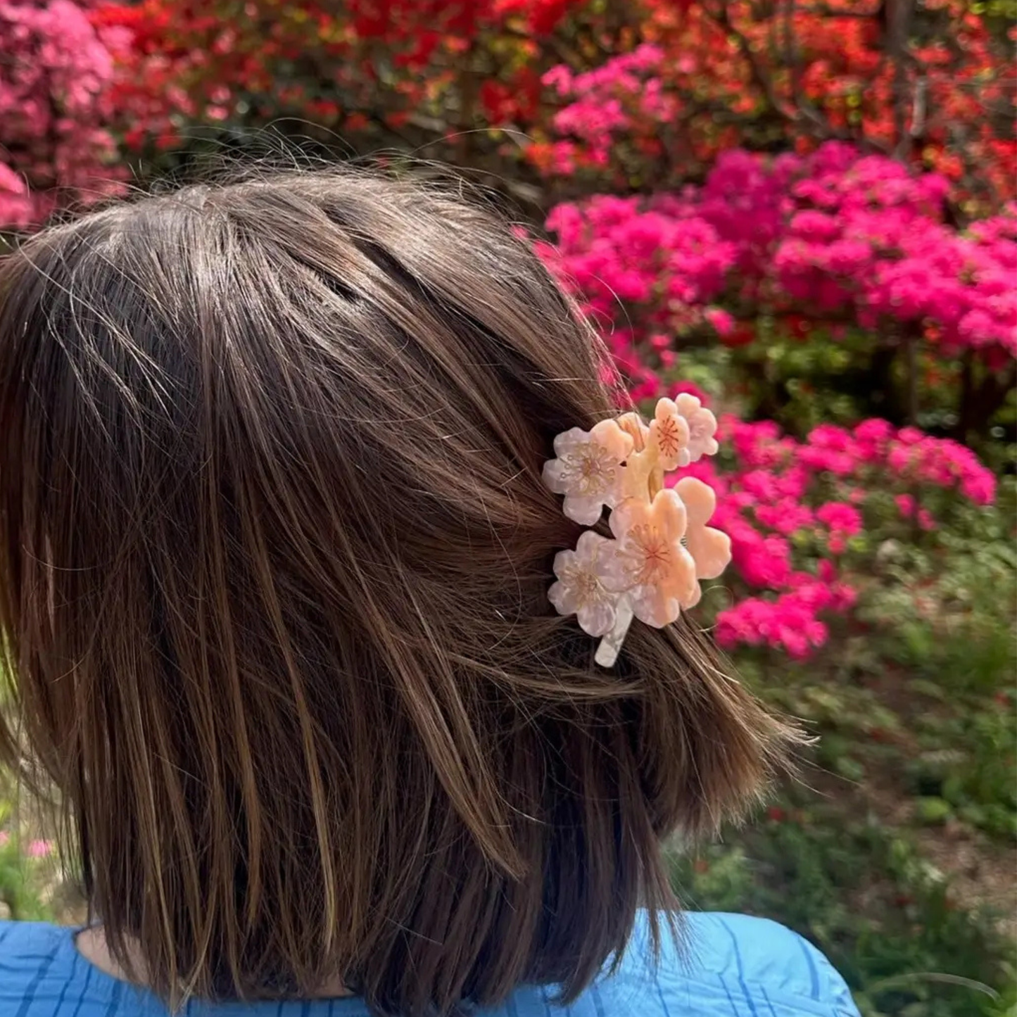 Cherry Blossom Flower Claw Hair Clip