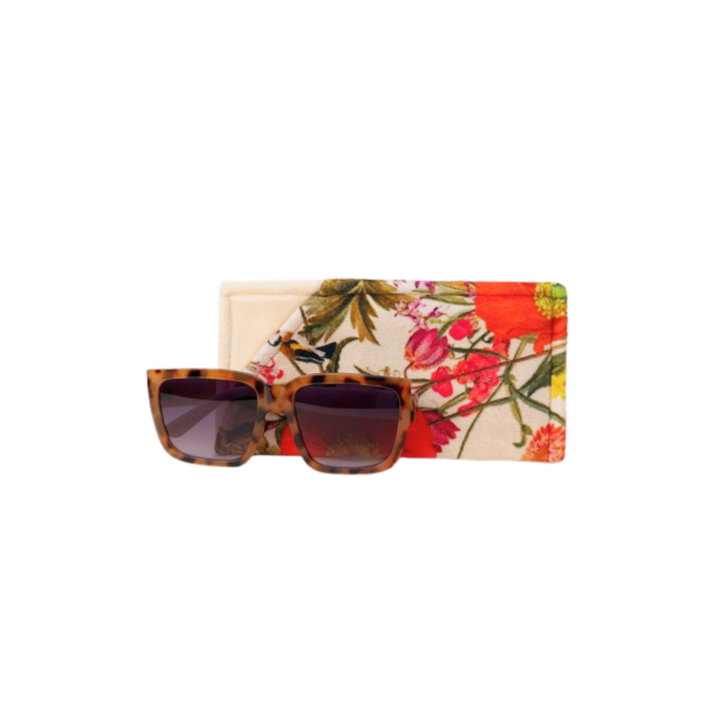 Fine Florals Velvet Sunglasses Pouch