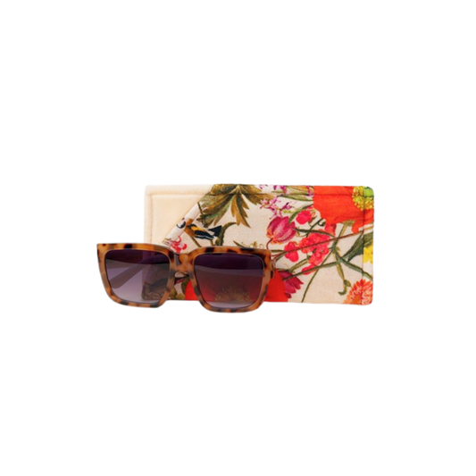 Fine Florals Velvet Sunglasses Pouch
