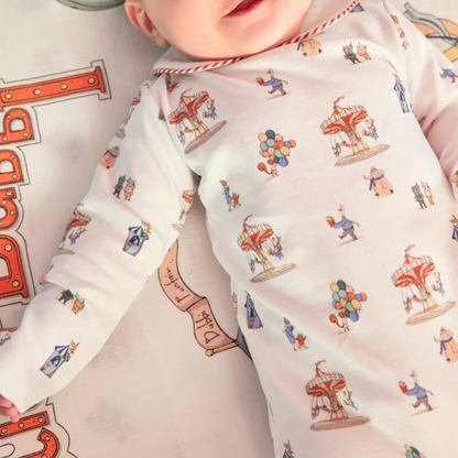 Baby Footed Onesie in Funfair | Atelier Babbi