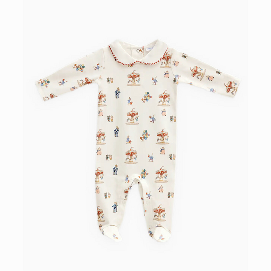 Baby Footed Onesie in Funfair | Atelier Babbi