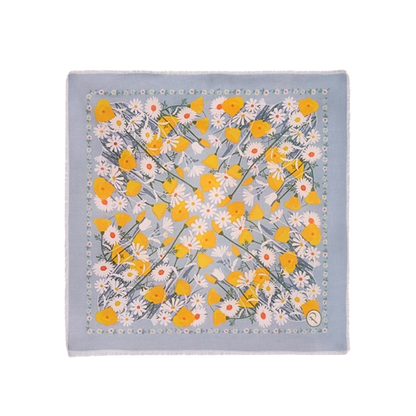 Marvelous Meadow Cotton Bandana in Powder Blue