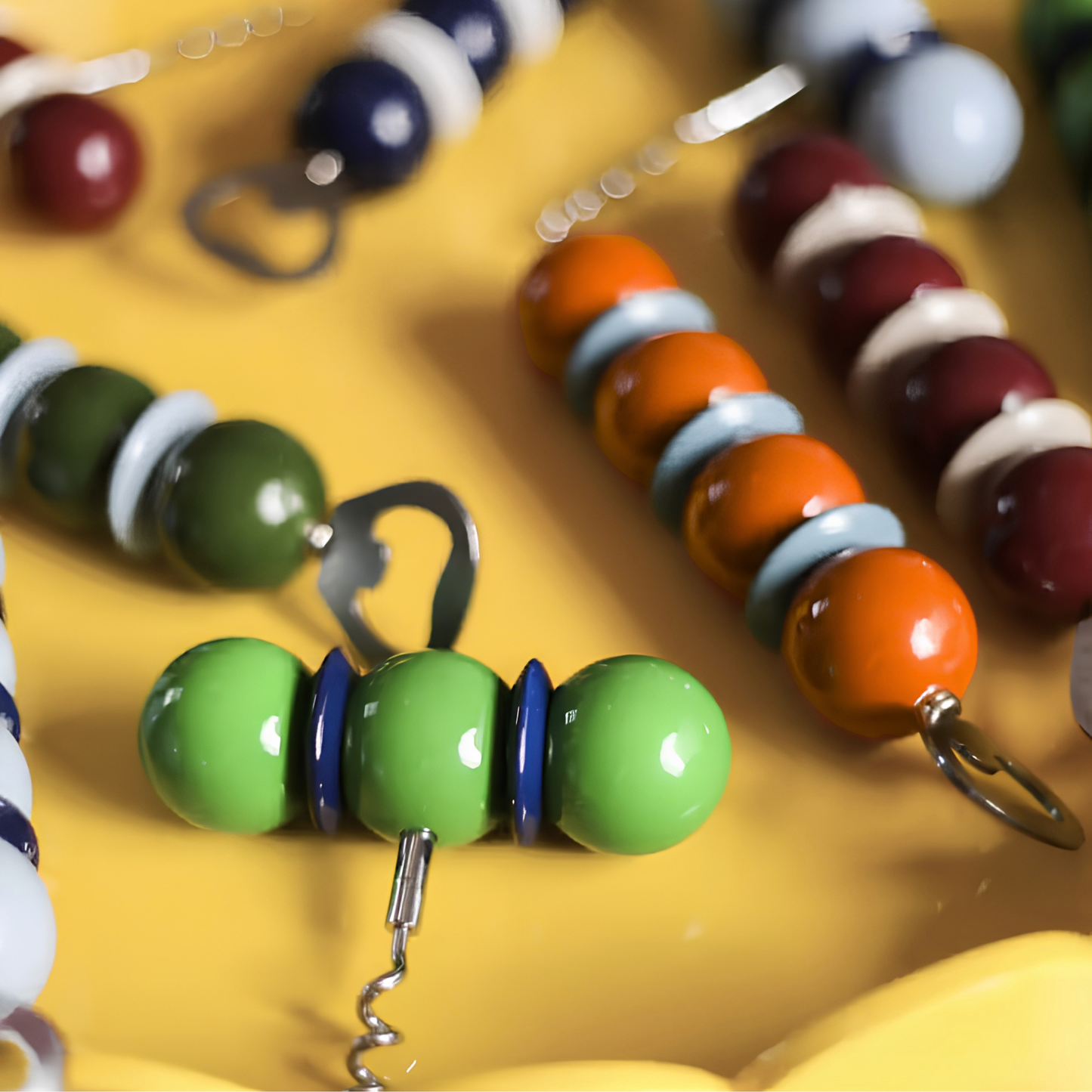 Orange & Chambray Bobbin Bottle Opener
