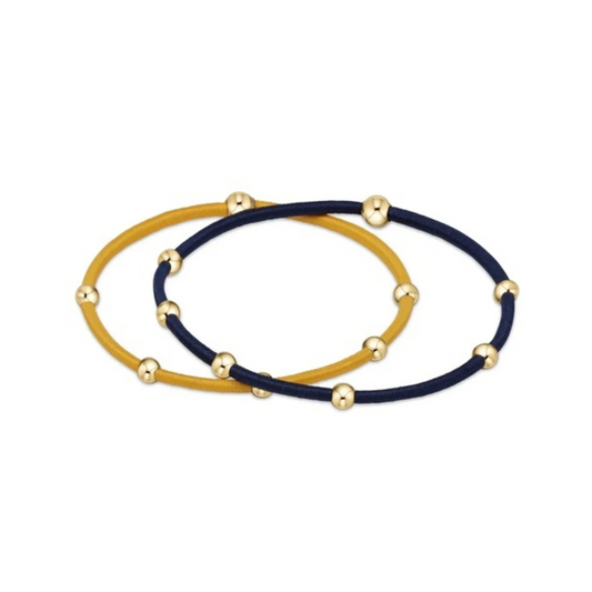 enewton Gameday Blue & Gold Hair Bracelets