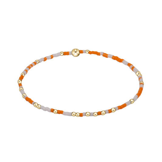 Enewton UT Gameday Beaded Hope Unwritten Bracelet Orange & White