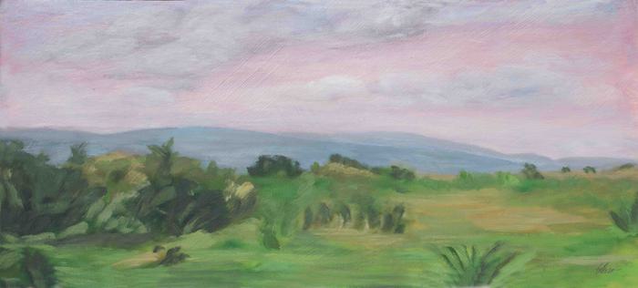 "Violet Crown" Painting