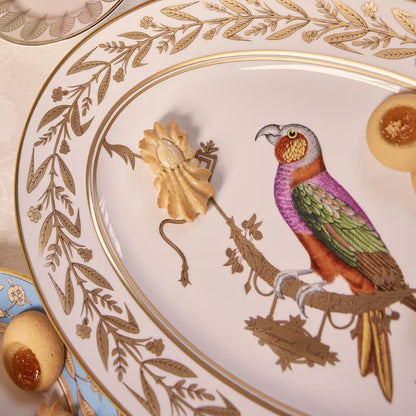 Voliere Perroquet Nestor Charger Plate, Ginori 1735