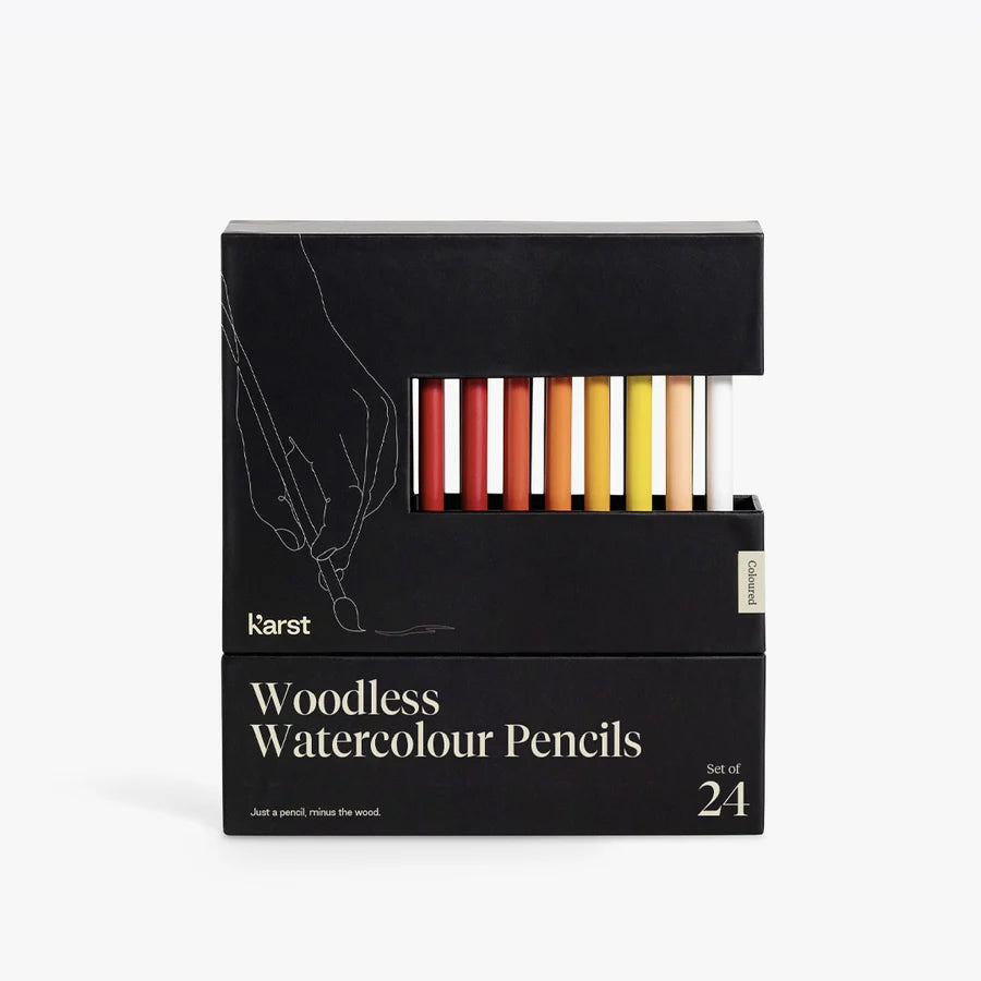 Woodless Watercolor Pencils, Set of 24