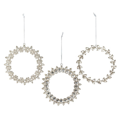 Rhinestone Wreath Ornament