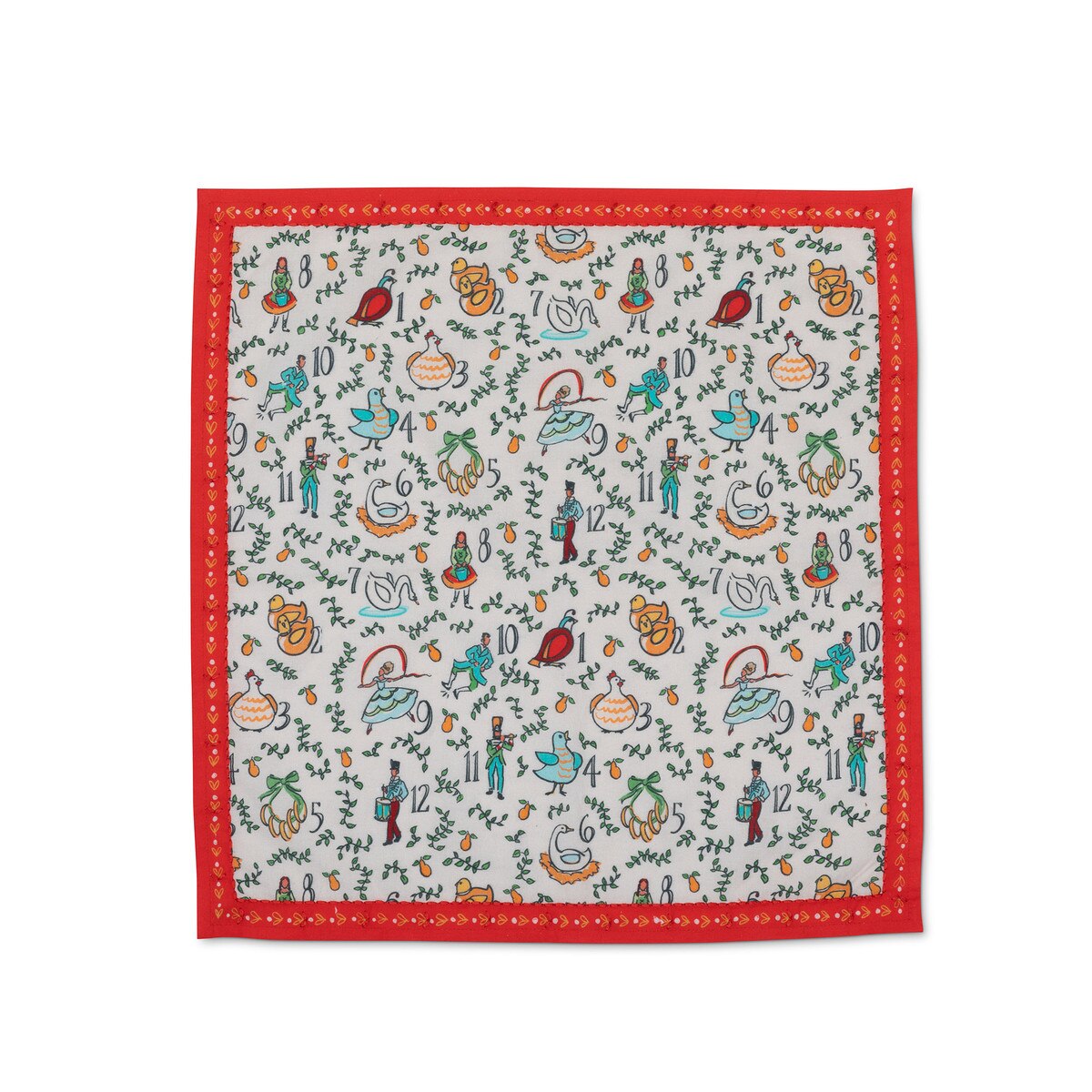 12 Days of Christmas Dinner Napkins (Set of 12)