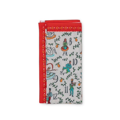 12 Days of Christmas Dinner Napkins (Set of 12)