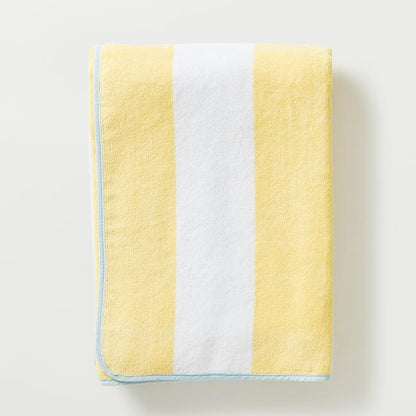 Yellow Stripe Beach Towel