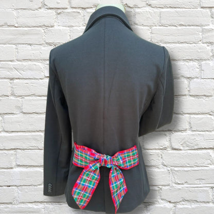 Naomi Holiday Bow Blazer, Black