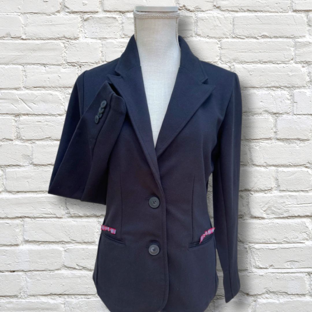 Naomi Holiday Bow Blazer, Black