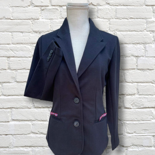 Naomi Holiday Bow Blazer, Black