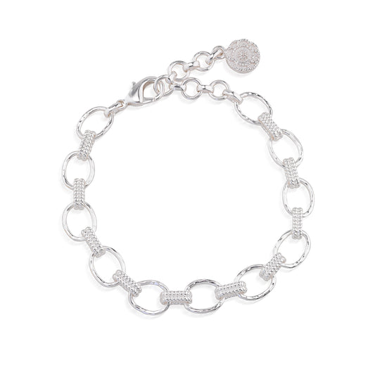 Cleopatra Small Link Bracelet in Silver, Capucine de Wulf