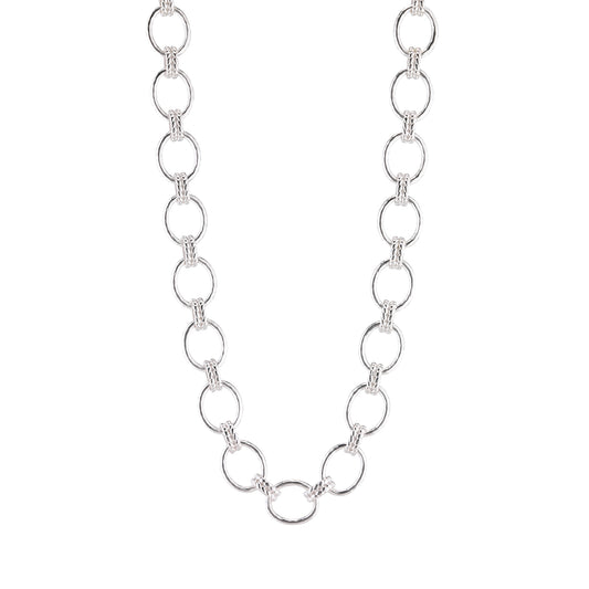 Cleopatra Grande Link Necklace in Silver, Capucine de Wulf