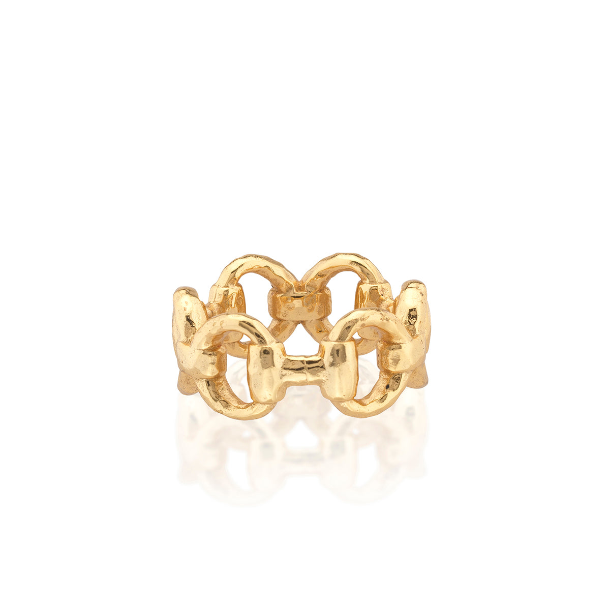 Equestrian Snaffle Bit Ring in Gold, Capucine de Wulf